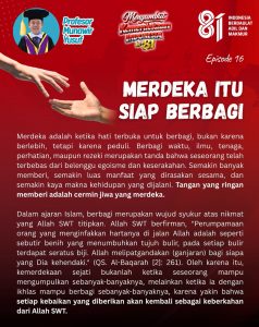 Prof. Dr. Munawir Yusuf: Merdeka Bukan Sekadar Diperingati, Tetapi Dihidupi